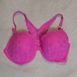 Victoria's Secret Fuchsia Lace Bra